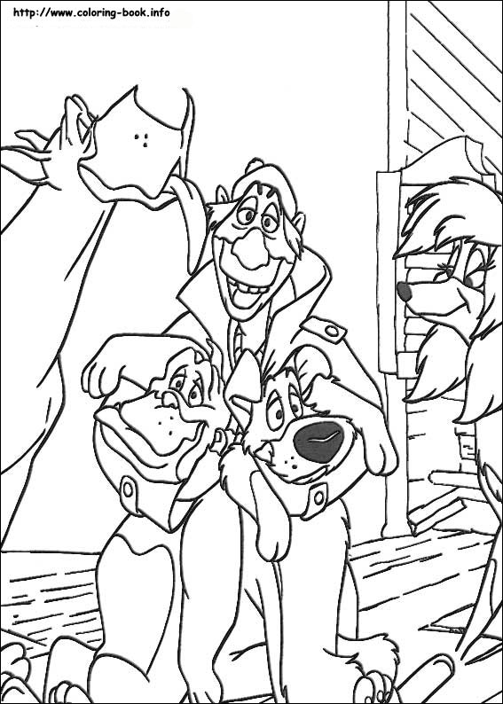 Oliver and Company coloring picture